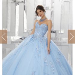 morilee quinceañera dress baby blue