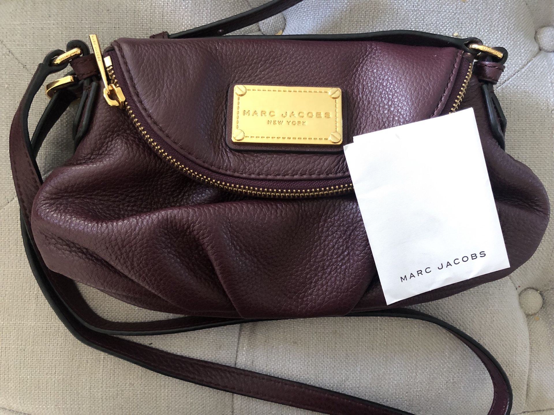 Authentic Marc Jacobs Mini Messenger Leather Crossbody Bag