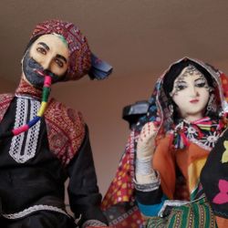 Handmade antique dolls from India