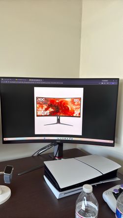 AOC curved monitor