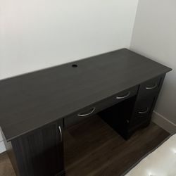 Black Desk w/ Drawers