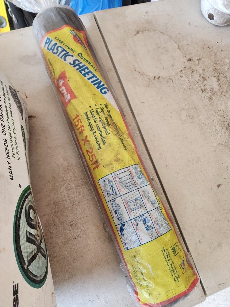 15 X 25ft Black Plastic Sheeting Roll
