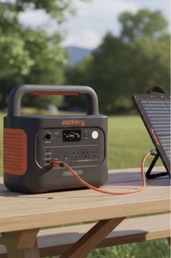 2000W Output/4000W Peak Solar Generator 1000 Plus Expandable Push Button Start Battery LiFePO4 100W Solar Panels