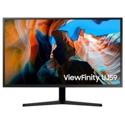 32" Samsung ViewFinity UJ59 4K UHD LED VA Monitor with AMD FreeSync, 4ms, 60Hz, HDMI/DisplayPort - Dark Gray/Blue LU32J59DUQNXZA