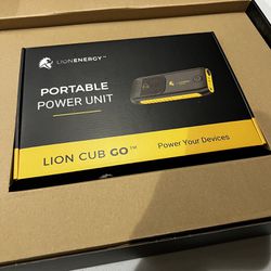 Lion Energy Portable Charger With Solar Panel 