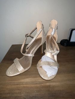 Gold Glittery High Heels