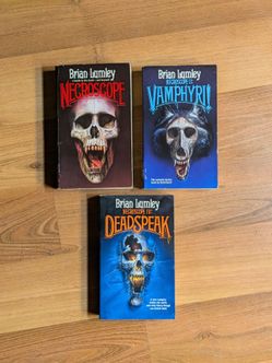Vintage Necroscope Horror Paperback Lot (Books 1, 2, 4) – Brian Lumley (Tor Horror)