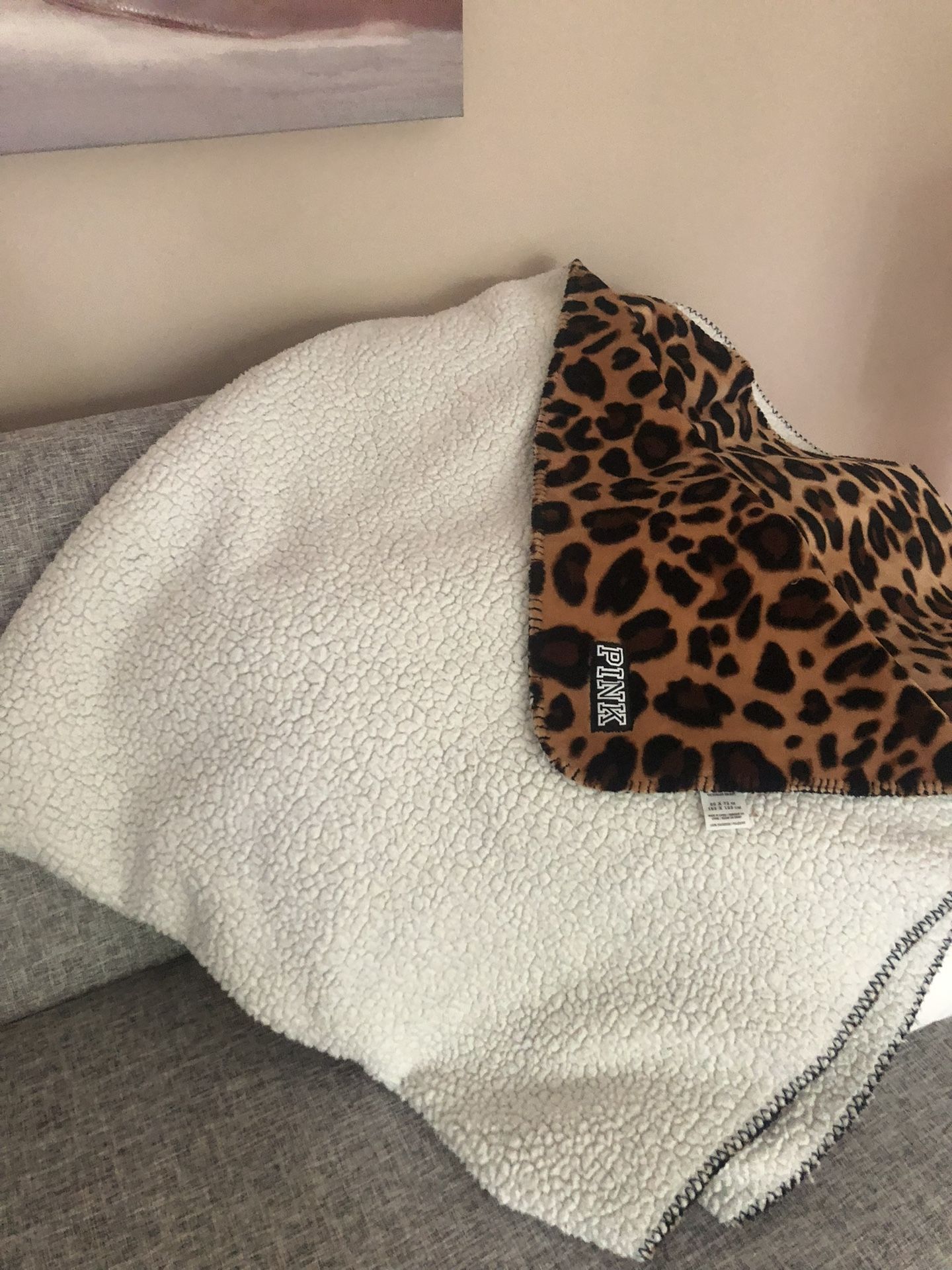 PINK leopard Blanket