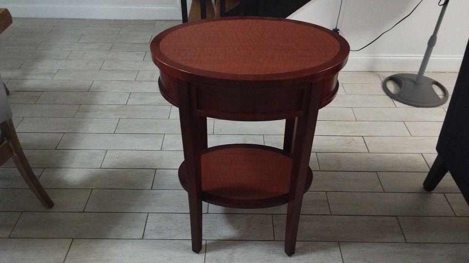 Oval Wood End Table (Best Offer)