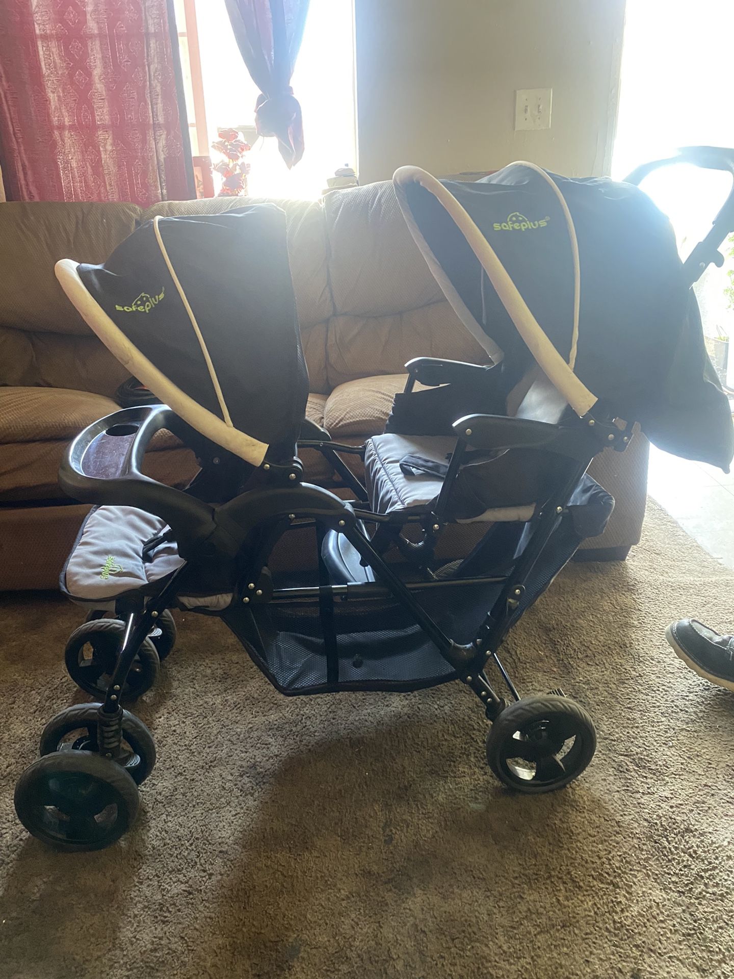 safe plus double stroller
