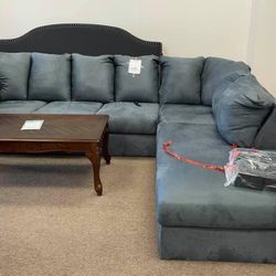 Darcy Blue RAF Sectional/couch  