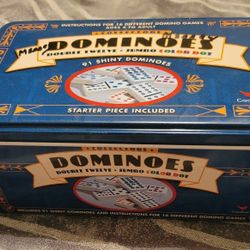 Collectors Dominoes Double Twelve * Jumbo * Color Dot 91 Shiny Dominoes