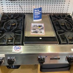 New Viking 36 Inch Range Top Griddle $30 Initial 🔥 No Credit Check 