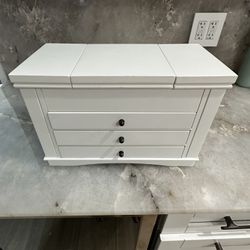 Large White Jewelry Box