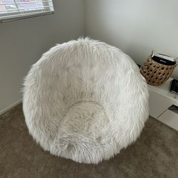 Pottery Barn Teen Faux Fur Foldable Chair 