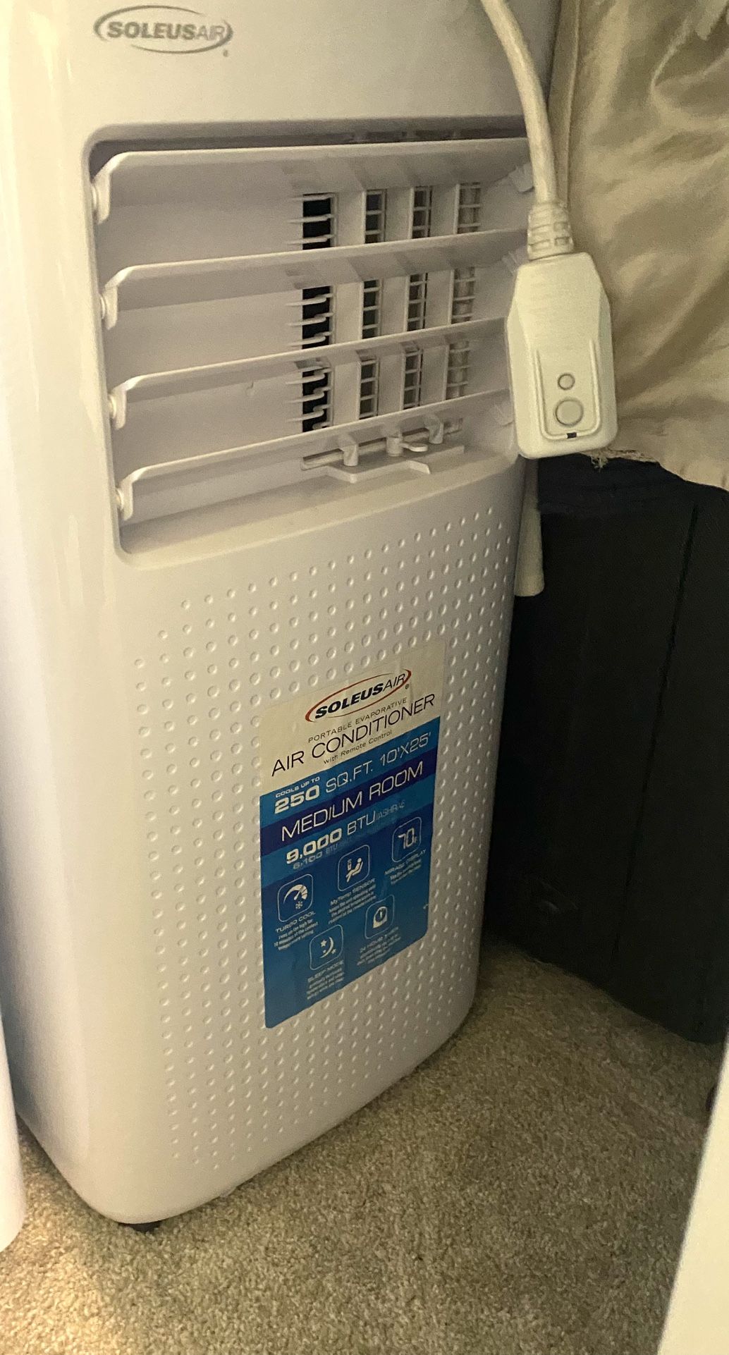 Soleus Air PORTABLE A/C 9000 Btu