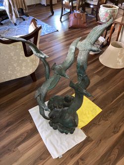 Bronze Bird Statue