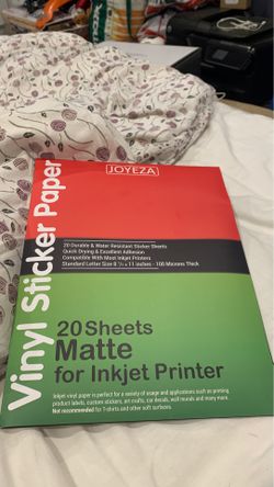 Vinyl sticker paper for inkjet printer never opened sealed
