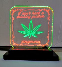 Edge Lit Lamp. Drinking Problem 