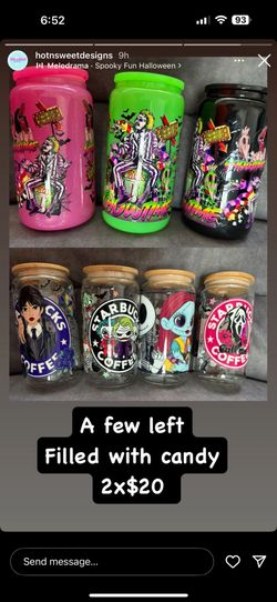 Halloween Tumblers 12oz!!Halloween Gifts Deal!! $12 Or 2x$20