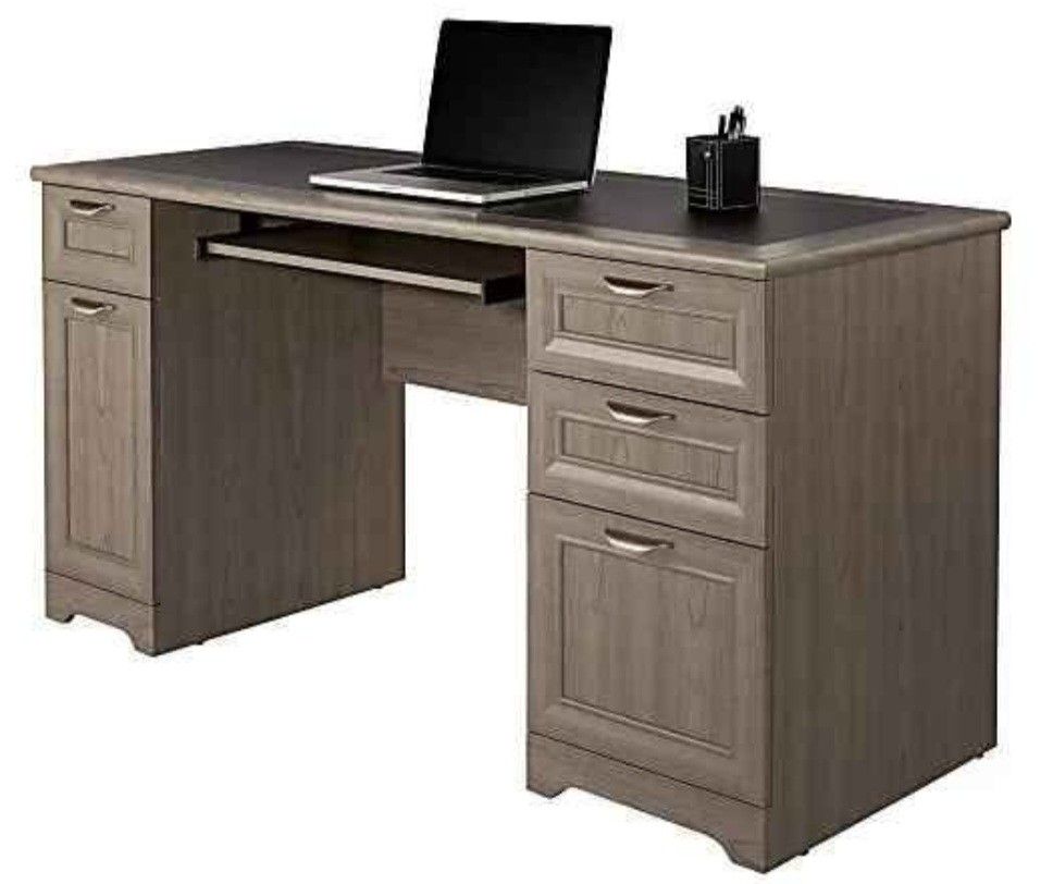 Realspace Magellan 59"W Manager's Computer Desk, Gray (NEW IN BOX)