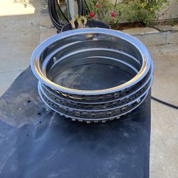 4  Steel Chrome Rim Trim For 16 Inch Rim.