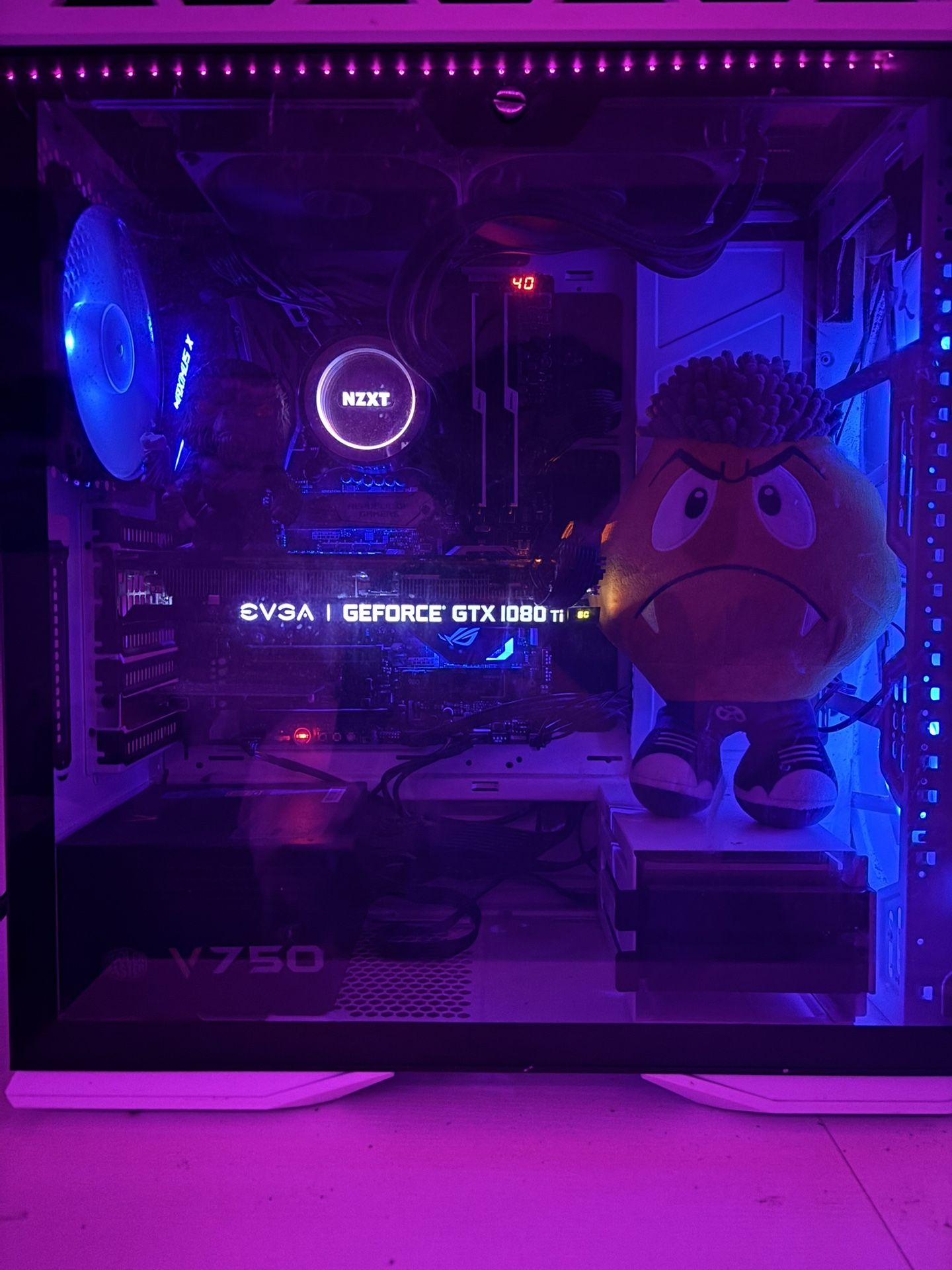 1080ti I7-8700 Pc With Custom Yellow Switches 75% Mouse Pad G Pro Super Light
