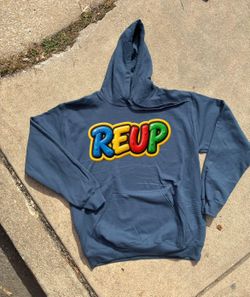 REUP Graphic Hoodie Blue