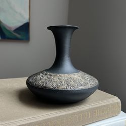 Vintage Ornate Brass Accent Vase ( H6" ) firm on price 