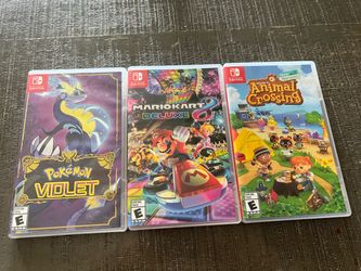 Mario Kart 8 Deluxe Pokemon Violet Animal Crossing Nintendo switch