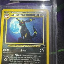 Pokemon BGS 9 Neo Discovery Unlimited Umbreon HOLO BLEED ERROR
