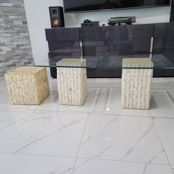 End Tables & Cocktail Table Bottom Stone