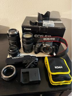 Canon EOS R10 with extras