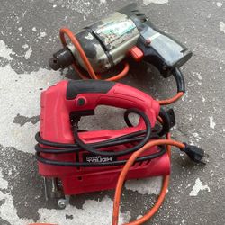 Jigsaw And electric drill ($10 for both)