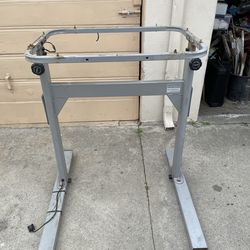 Metal standing desk base