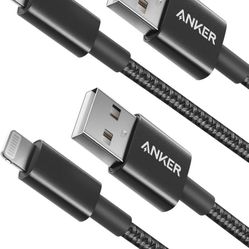 Anker 6 ft Premium Double-Braided Nylon Lightning Cable, Apple MFi Certified for iPhone Chargers, iPhone X/8/8 Plus/7/7 Plus/6/6 Plus/5s, iPad, iPad M