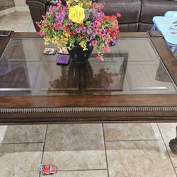 Coffee Table with Glass Top
