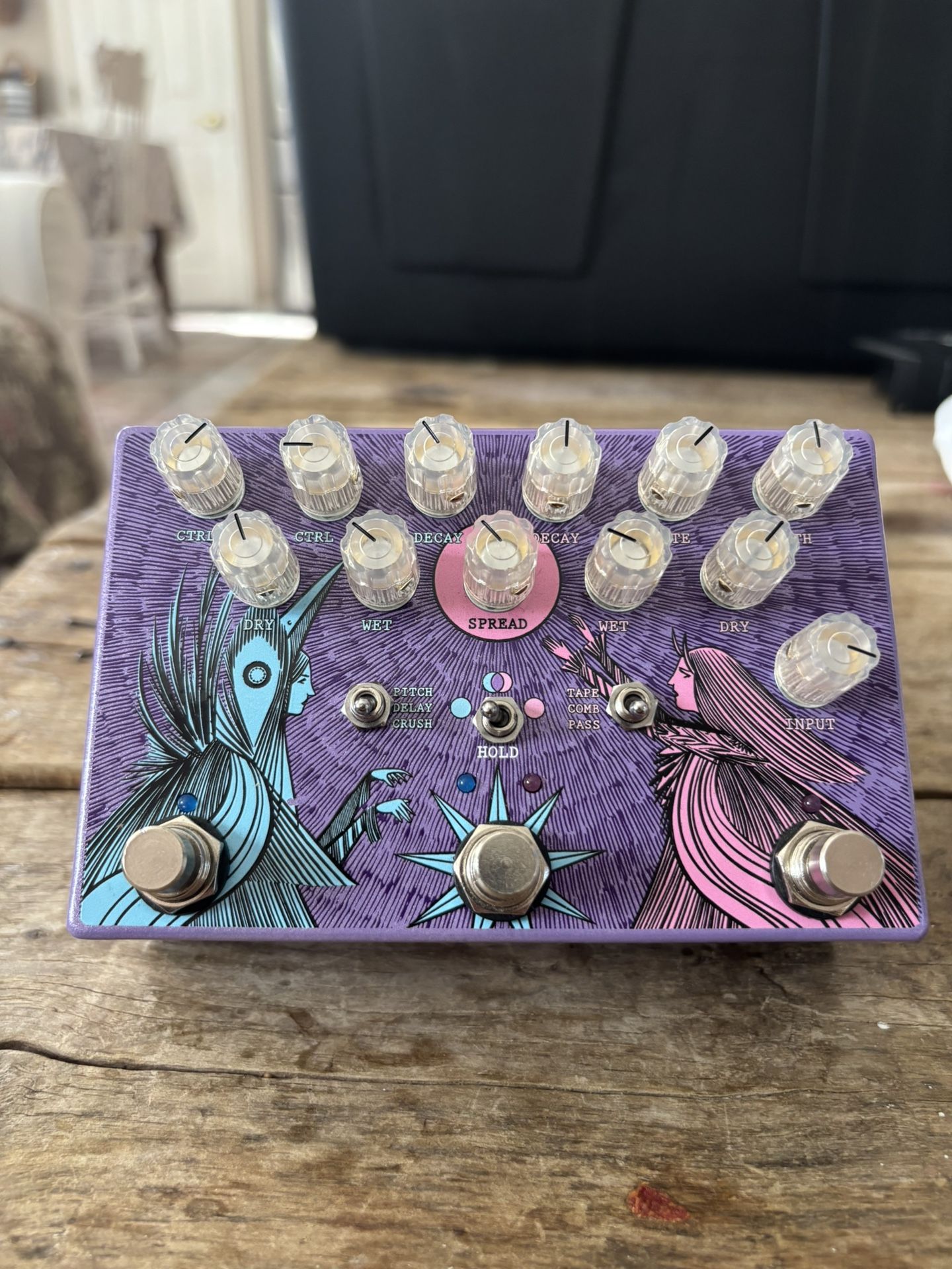 Old Blood Noise Endeavors Dark Light Dual Reverb Pedal Stereo OBNE