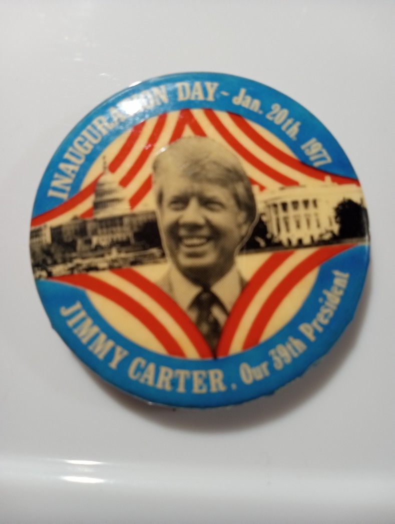CARTER INAUGURATION BUTTON 1/20/77