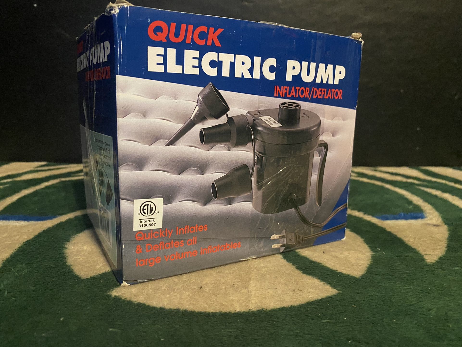 Quick Electric Air Pump Inflater/Deflater Model HB-135BS.