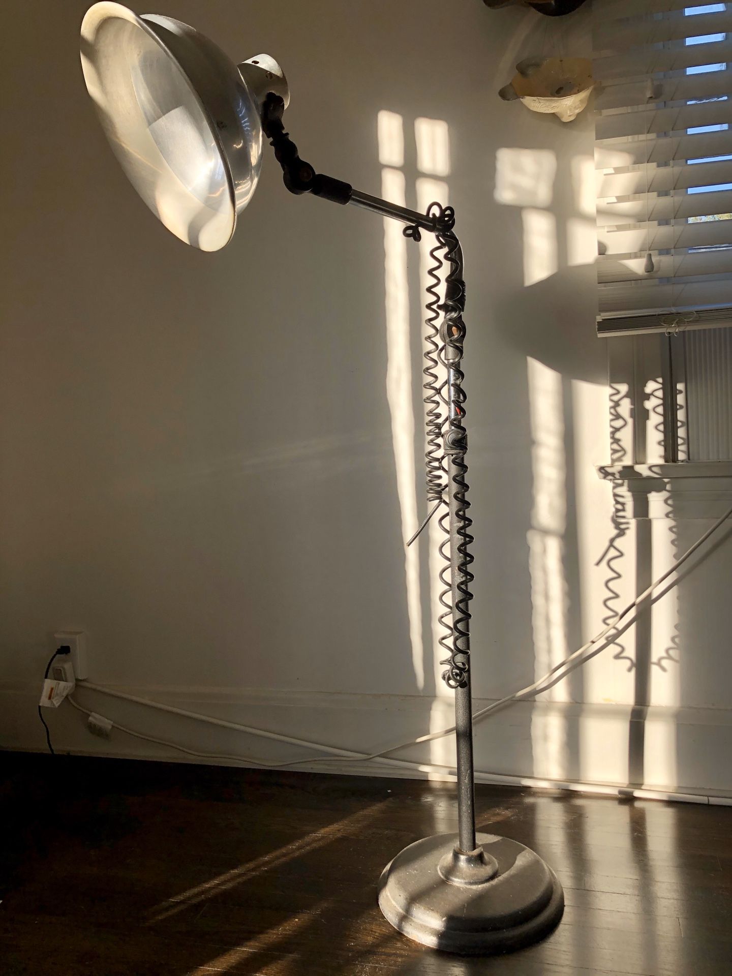 Metal floor lamp