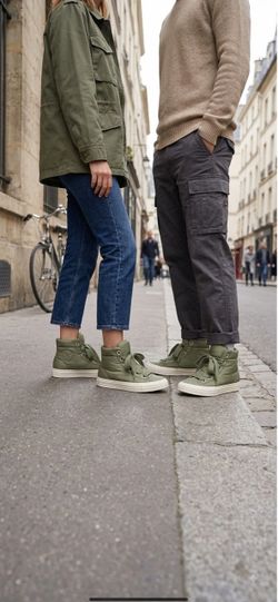 Converse High-Top Sneakers Olive Green