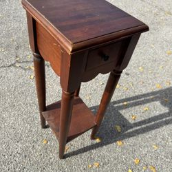 Pier 1 Imports Vintage Solid Wooden Side Table
