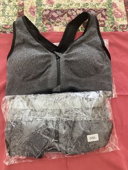NEW!!  Two (2) Gray Bra Size 3XL