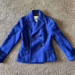 Banana Republic Blue Woman Coat Jacket 