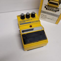 DOD FX50 Overdrive Plus Pedal w/Box•Papers