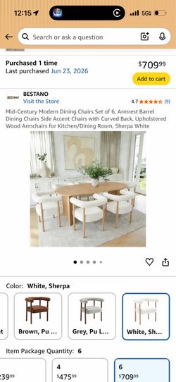 Dining chairs