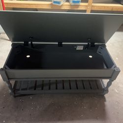 Gray Console/ TV stand/ Bench/ Storage Chest