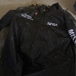 2leather Jackets And One Rain NASA Jacket 