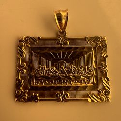 10k LAST SUPPER PENDANT - 5 Grams